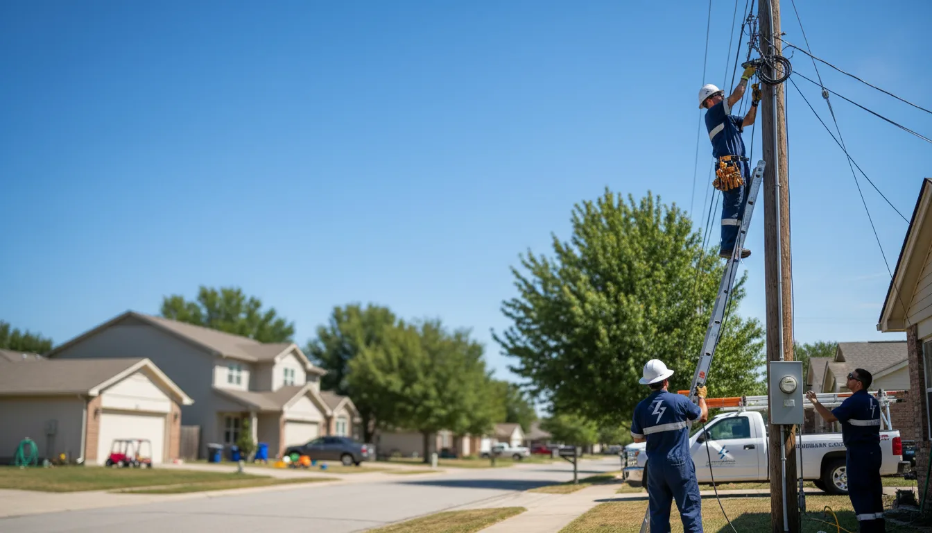 Residential electrician providing installation services in Coulters, PA